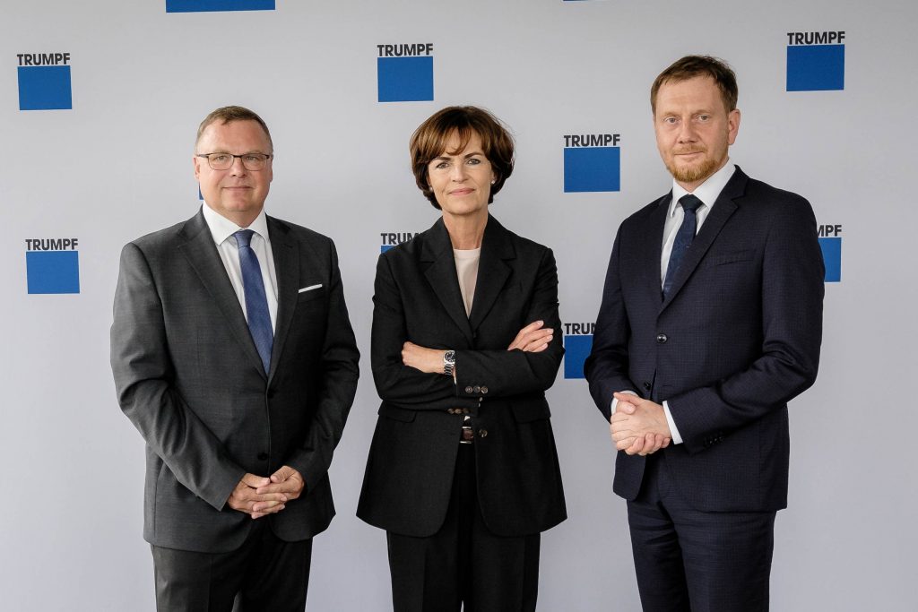 Besuch Ministerpräsident Michael Kretschmer bei Trumpf GmbH